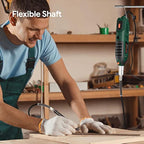 DEPSTECH Rotary Tool Kit, 200W Multi 6 Variable Speed 10000-40000RPM with Keyless Chuck & Flex Shaft, 128pcs Accessories Set for DIY Craft, Engraving, Cutting, Sanding, Polishing-DM200A, Green