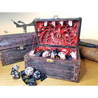 POWER BEAST Dungeon Mimic Chest Dice Storage Box with Glass Eye, Miniatures and Dungeons and Dragons Accessories, D&D Gift, DND, Dungeon Master, Holds up to 5 Sets of Polyhedral Dice. RPG Game.