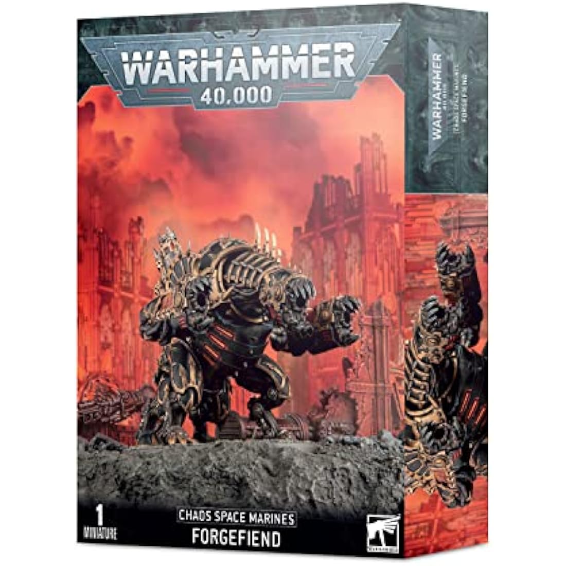 Games Workshop 43-14 Warhammer 40k - Space Marine du Chaos Forgefiend (2019), Black
