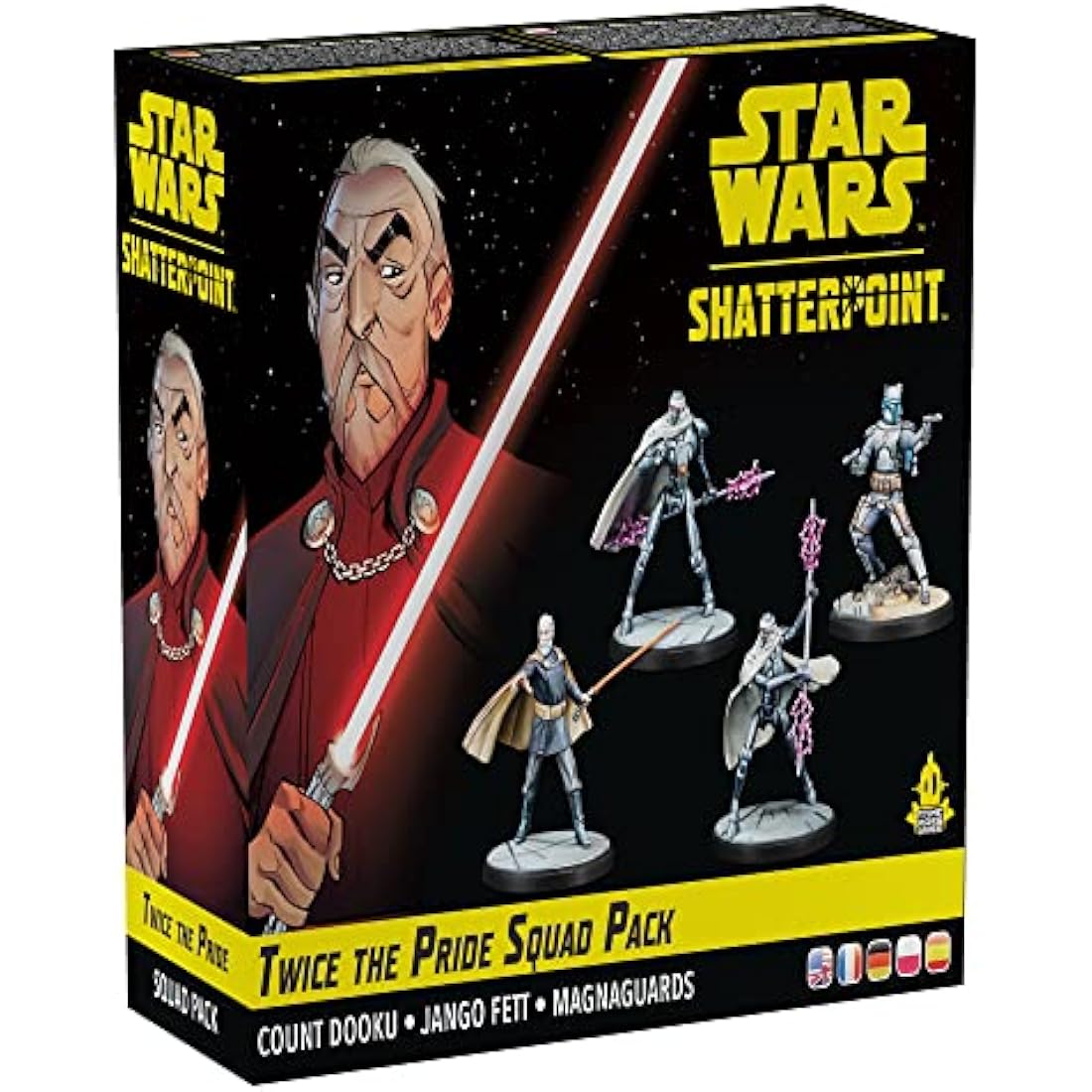 Atomic Mass Games | Star Wars Shatterpoint: Twice the Pride - Count Dooku Squad Pack | Tabletop Miniatures Game | Ages 14+ | 2 Players | 90 Minutes Playing Time