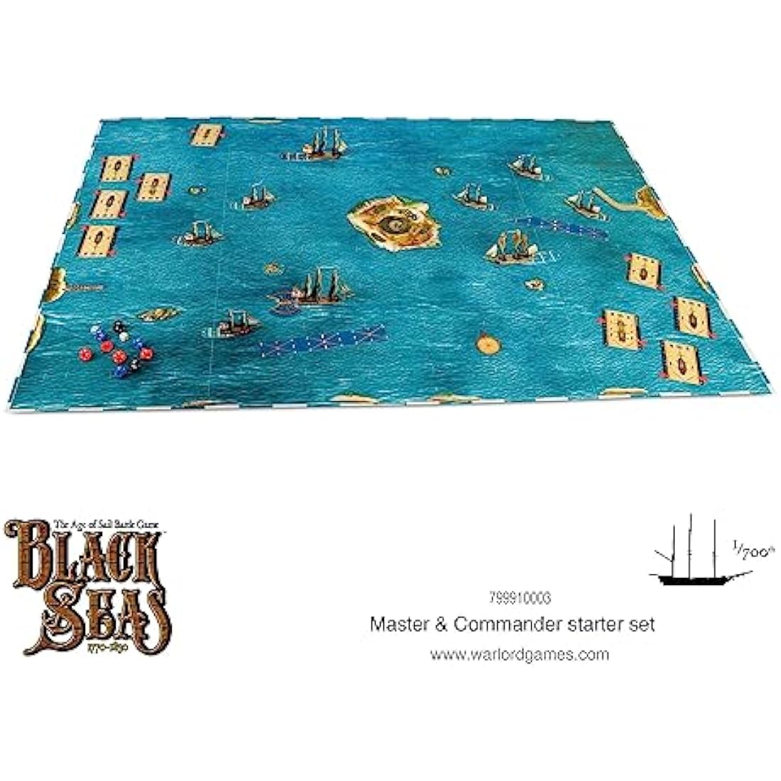 Warlord Games Master & Commander - Black Seas Starter Set - Highly Detailed Age of Sail Era Miniatures for Table-top Wargaming