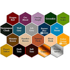 Grinning Gargoyle Fantasy Model Paint Set - The Army Paint Miniature Set - 20x Acrylic Paints and Brush for Tabletop Figures - Hobby Painting (Core)