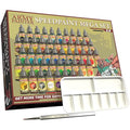The Army Painter Speedpaint 2.0 Mega Set Combo, 50 Dropper Bottles of Non Toxic Acrylic Contrast Paint 18ml for Wargaming, Incl. 1 Paint Palette and 2 Army Painter Brushes