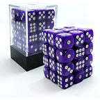 Bescon 12mm 6 Sided Dice 36 in Brick Box, 12mm Six Sided Die (36) Block of Dice, Marble Purple