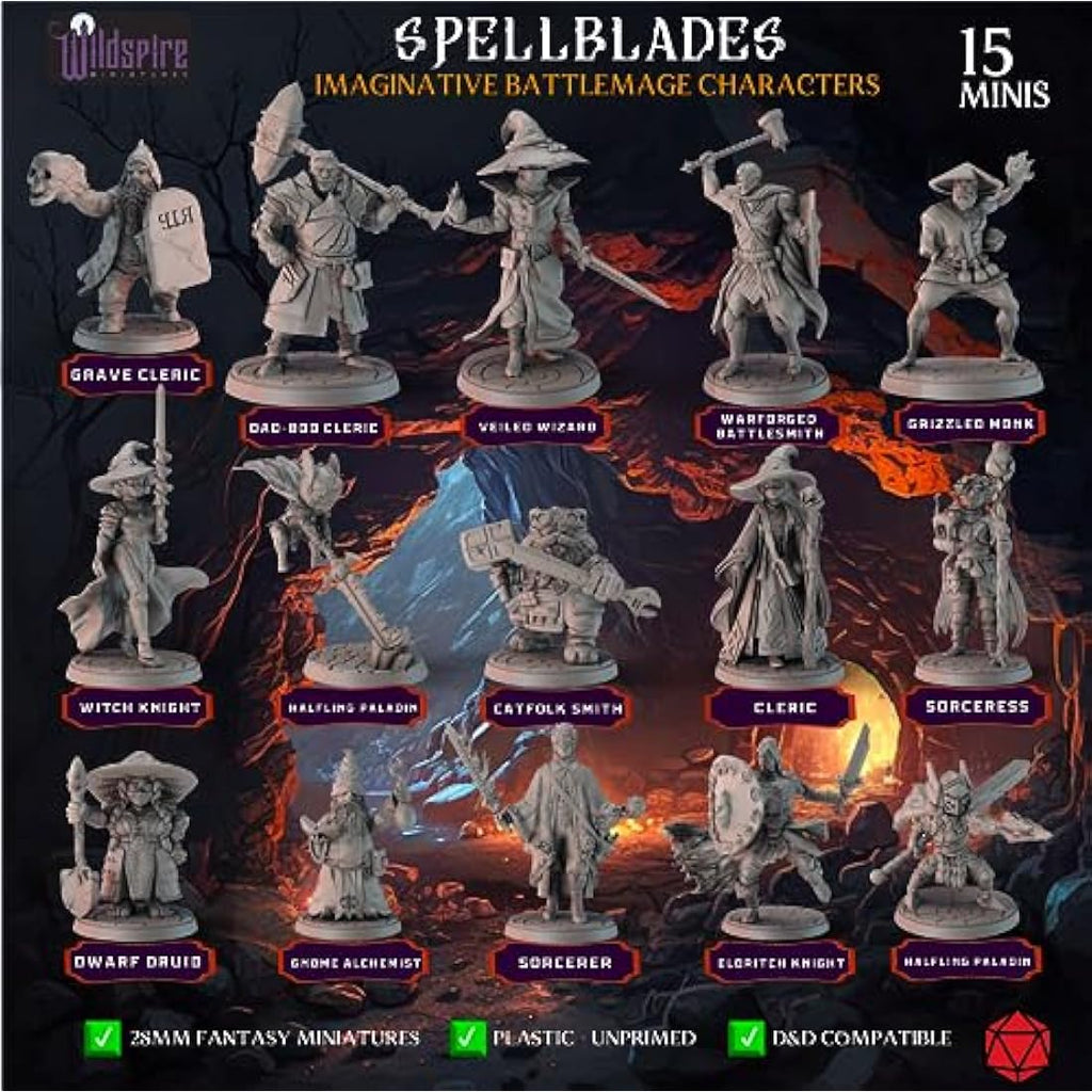 Wildspire Spellblades & Animated Objects Miniatures for DND, D&D Miniatures, Dungeons and Dragons Minis Figures