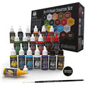 Grinning Gargoyle - Sci-Fi Miniature Paint Set - Paints for Miniatures - 20x Assorted 18ml Colours with a Paint Brush - Science Fiction Paints Starter - Warpaint for Marines and Aliens
