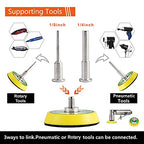 Tshya VPS27001 270Pack 2inch Sanding Discs Pad Variety Kit for Drill Grinder Rotary Tools Die Grinder Accessories with 1/8 inch&1/4 inch Shank Backer Plate, Sanding Pads Includes 36-3000 Grit,Blue