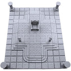 EnderToys Locking Dungeon Tiles - Throne Room, Terrain Scenery Tabletop 28mm Miniatures Role Playing Game, 3D Printed Paintable