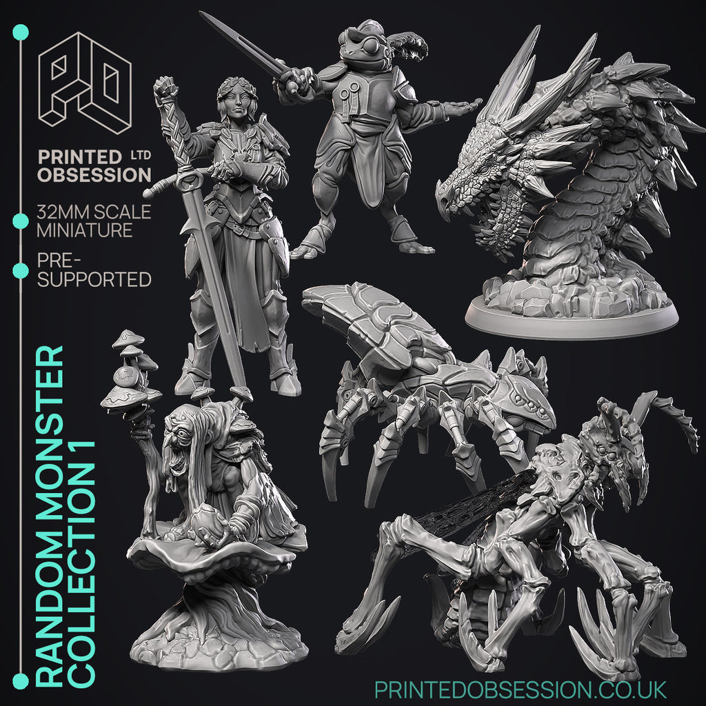 Random Monster Miniatures | Fantasy Miniature | Printed Obsession