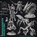 Random Monster Miniatures | Fantasy Miniature | Printed Obsession