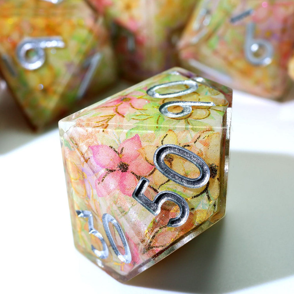 Feywild Bloom | Art Core Dice | 7 Piece Set