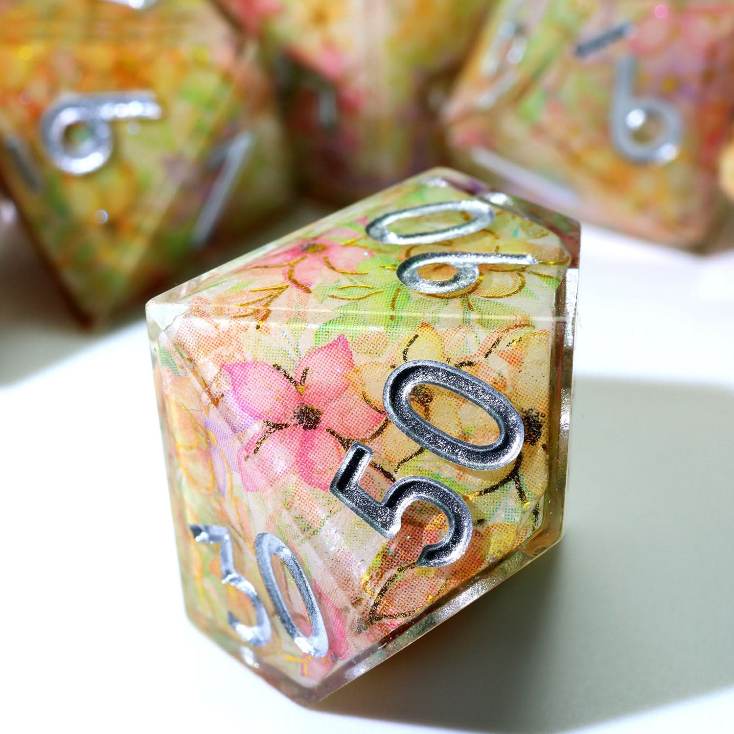 Feywild Bloom | Art Core Dice | 7 Piece Set