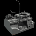 1/35 "The Battle Story of T-80" | Full scene Diorama Set