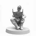 Cyberpunk Netrunner Hacker Jilyan Miniature 32mm 28mm Sci-Fi RPG Resin Figure