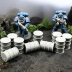 20x Barrels Terrain Scatter 28mm Scale For Games Like Warhammer / Wargaming