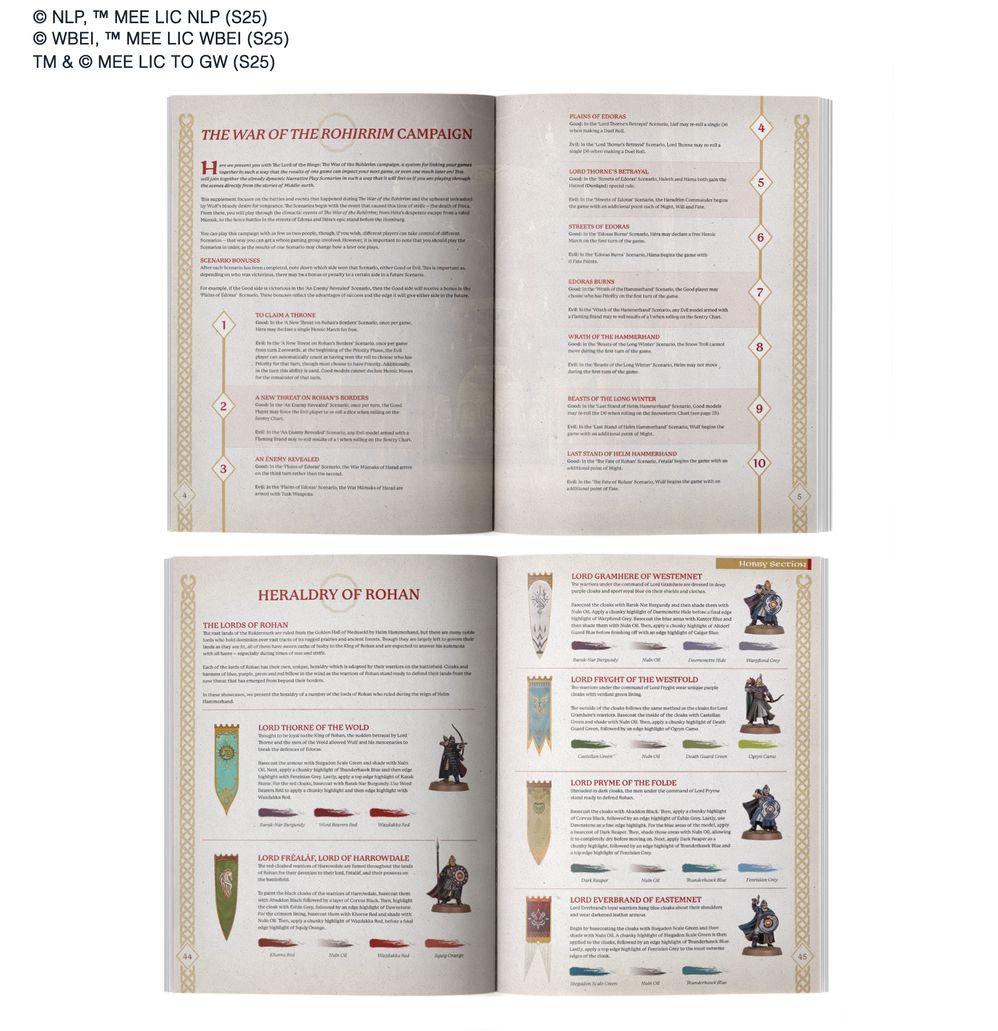 Middle-Earth SBG Journal: The War of the Rohirrim