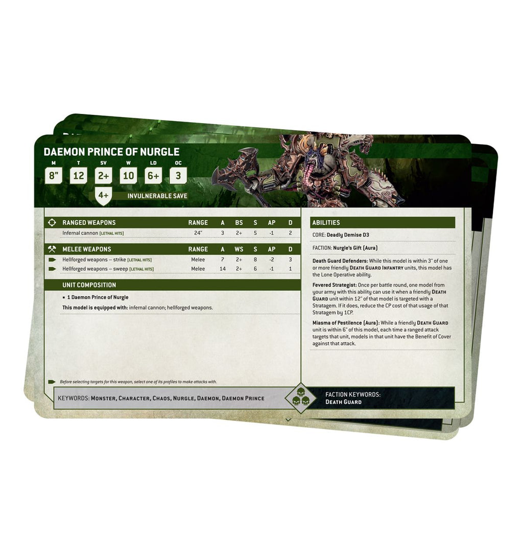 Datasheet Cards: Death Guard