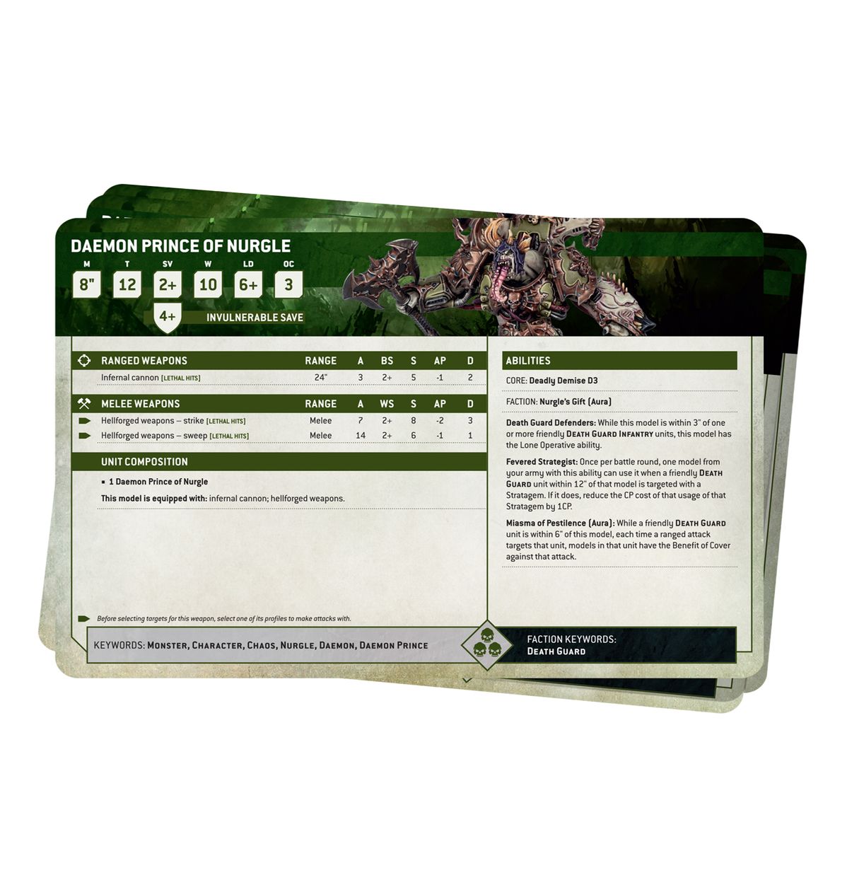 Datasheet Cards: Death Guard