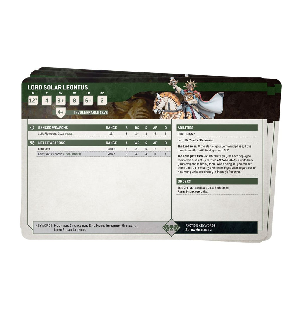 Datasheet Cards: Astra Militarum