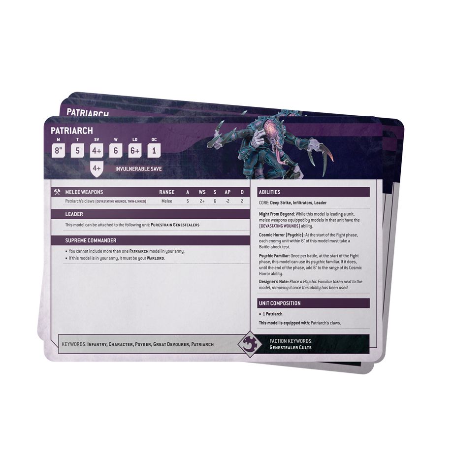 Datasheet Cards: Genestealer Cults
