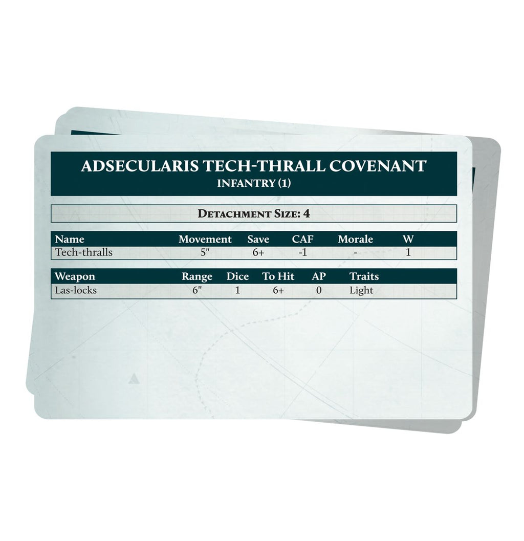 Legions Imperialis: Mechanicum Army List Cards