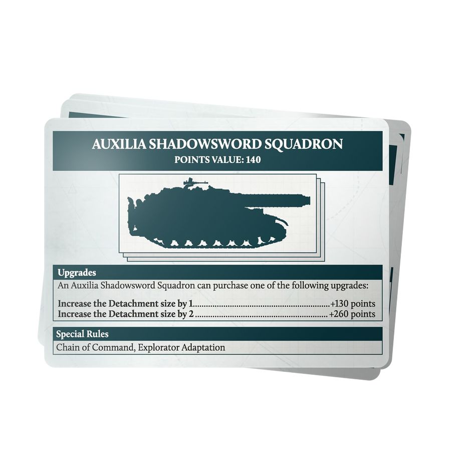 Legions Imperialis: Devastation of Tallarn Army Cards