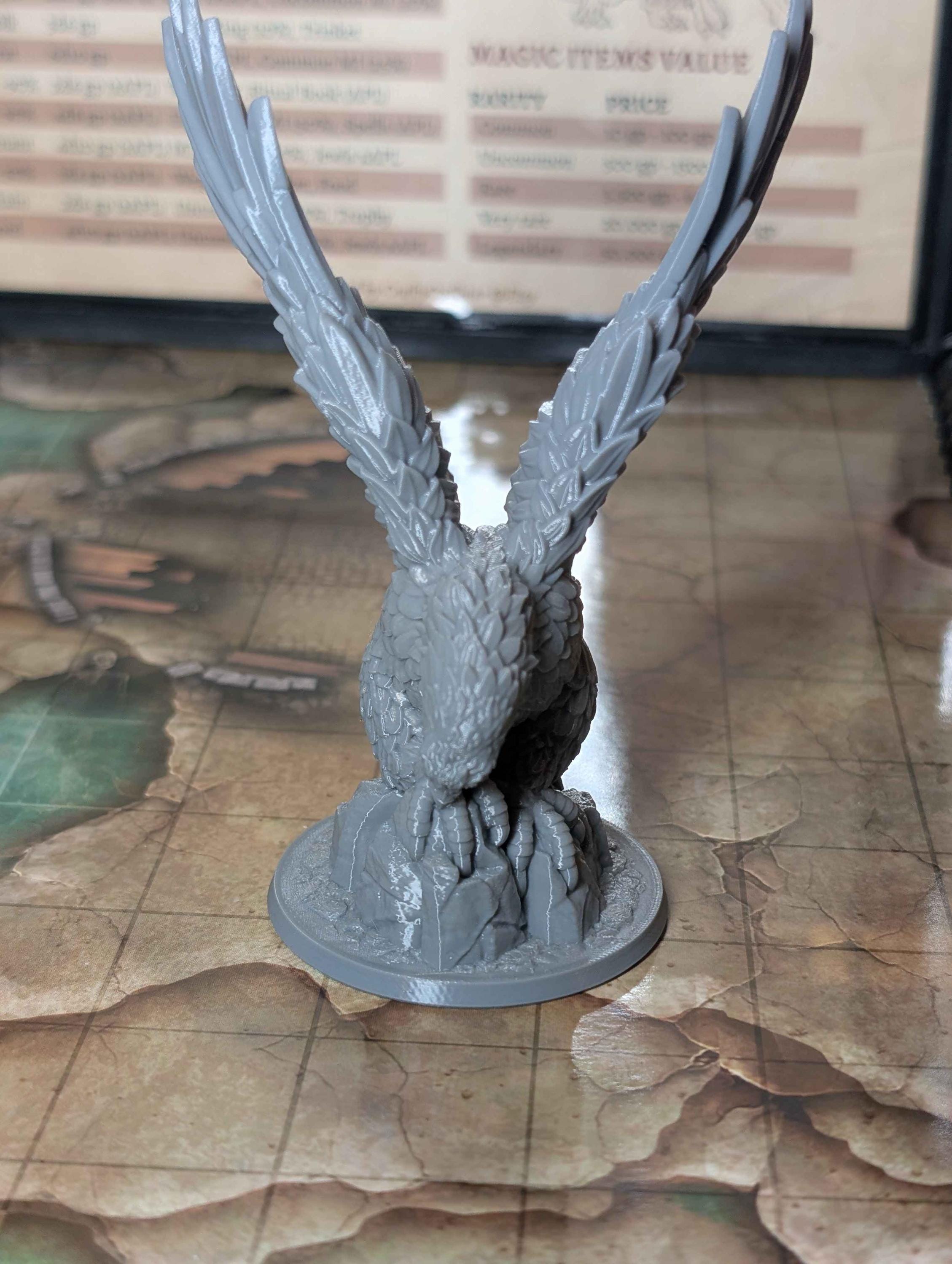 Great Eagle Miniature for Dungeons and Dragons, Pathfinder 2E and TTRPG's.