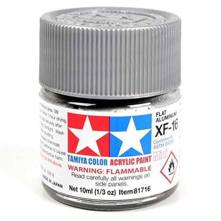 Tamiya Acrylic Paint Mini XF-16 Flat Aluminium