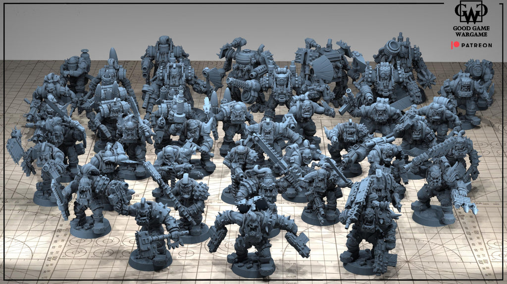 Ork Biga Tooth Boyz - SQ1  Unit by GGW (2 figures supplied)