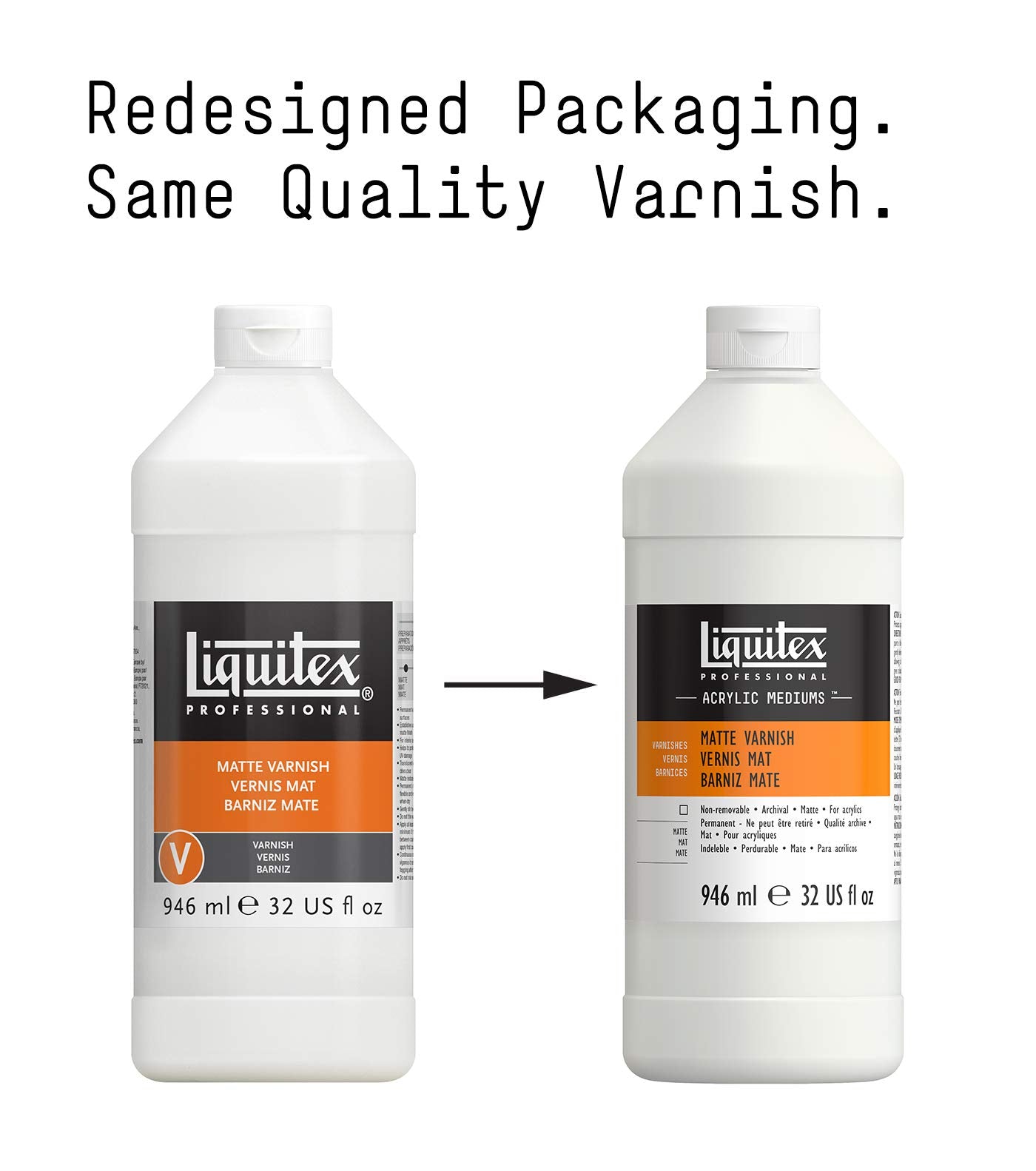 Liquitex Professional Matte Varnish, 946 ml,beige