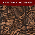 DND DM Screen 5e - D&D Dungeon Master Screen 3D Faux Leather with Customizable Inserts - Dungeons and Dragons GM / Game Master Accessories Gift Man or Woman. Hide Your Dice Rolls, Maps & Books.