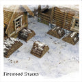 5x Firewood Stacks - 28mm DND/Wargame/RPG Terrain