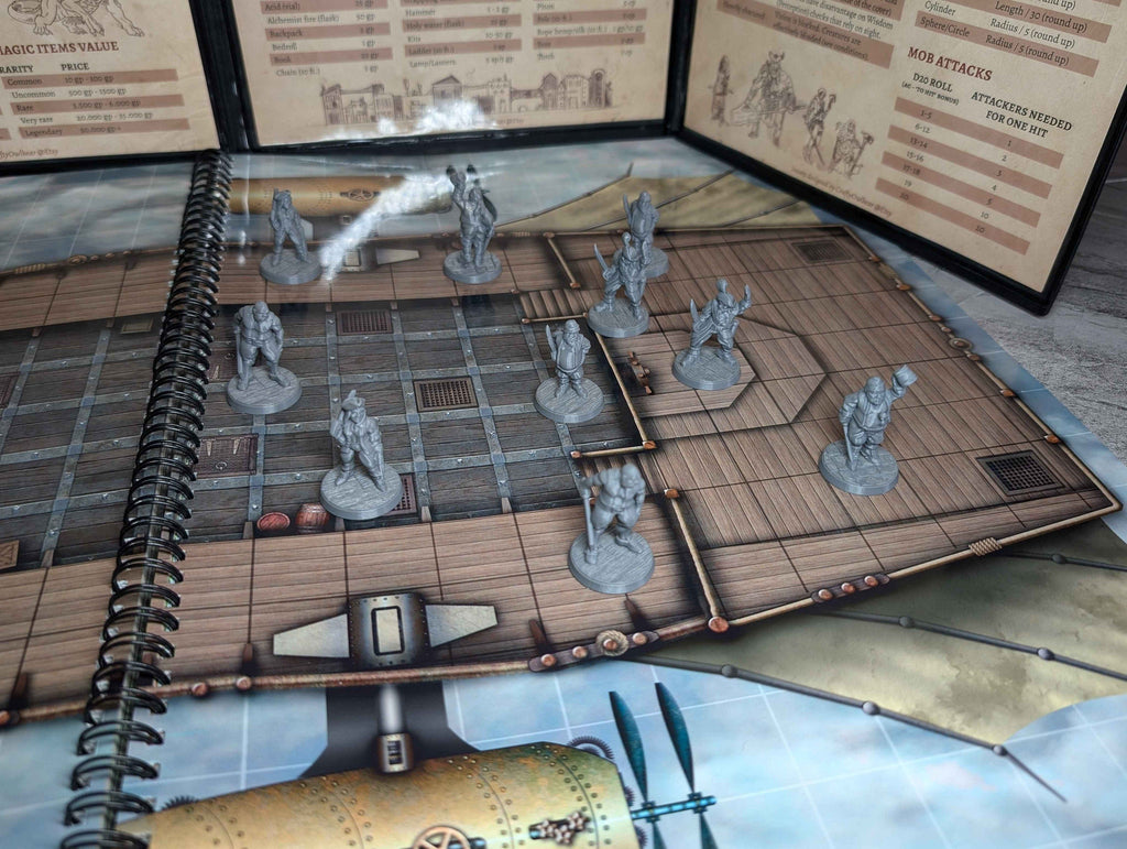 10 Pirate Miniatures for D&D, Pathfinder and TTRPG