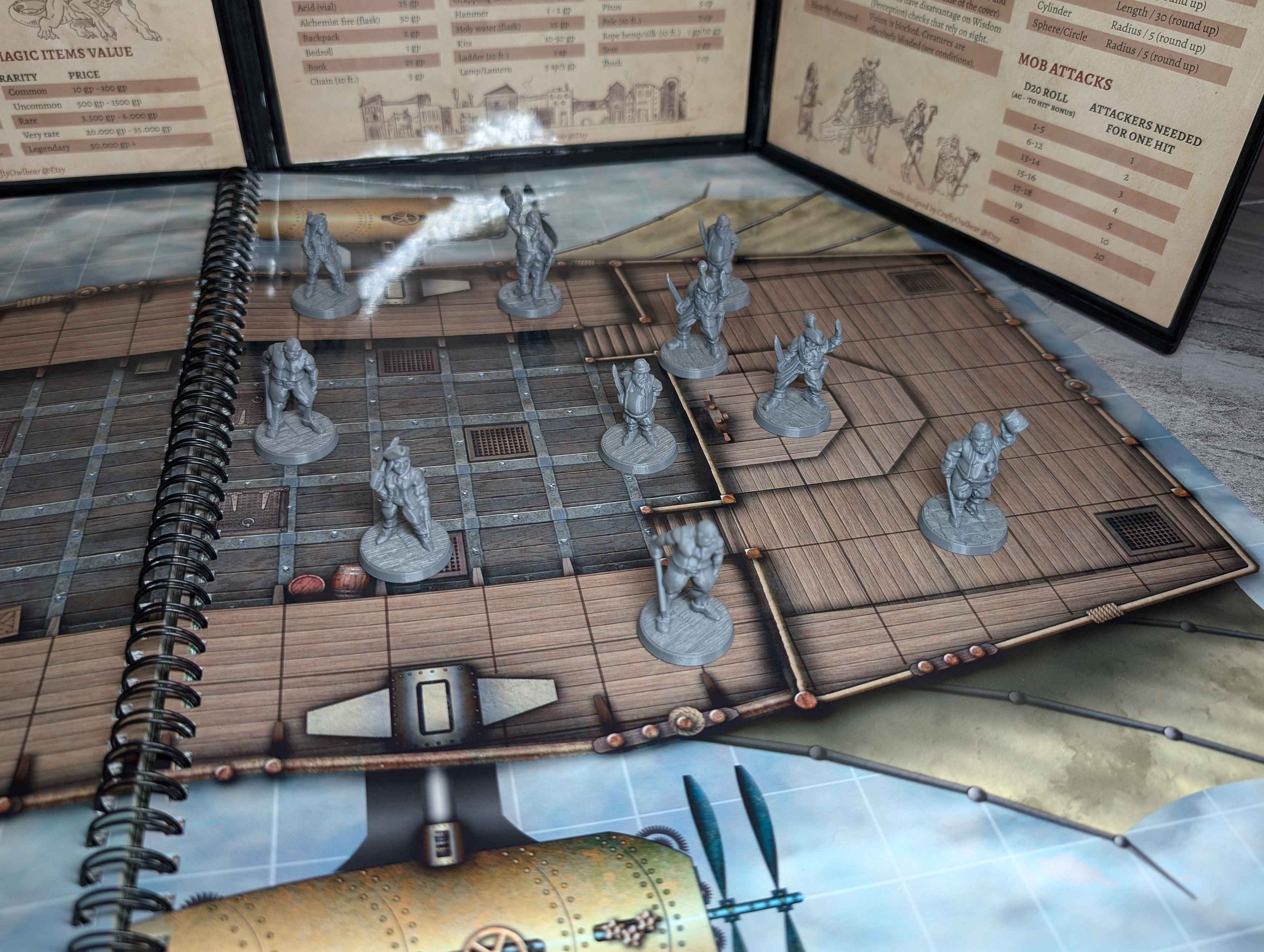 10 Pirate Miniatures for D&D, Pathfinder and TTRPG