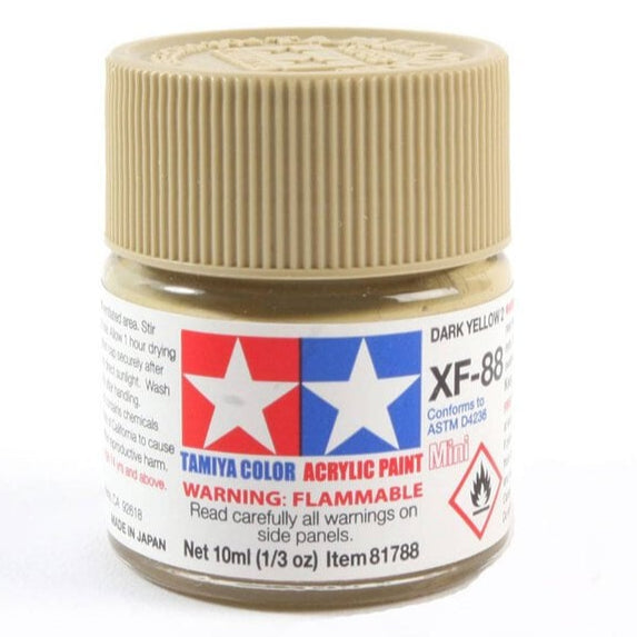 Tamiya Acrylic Paint Mini XF-88 Dark Yellow 2