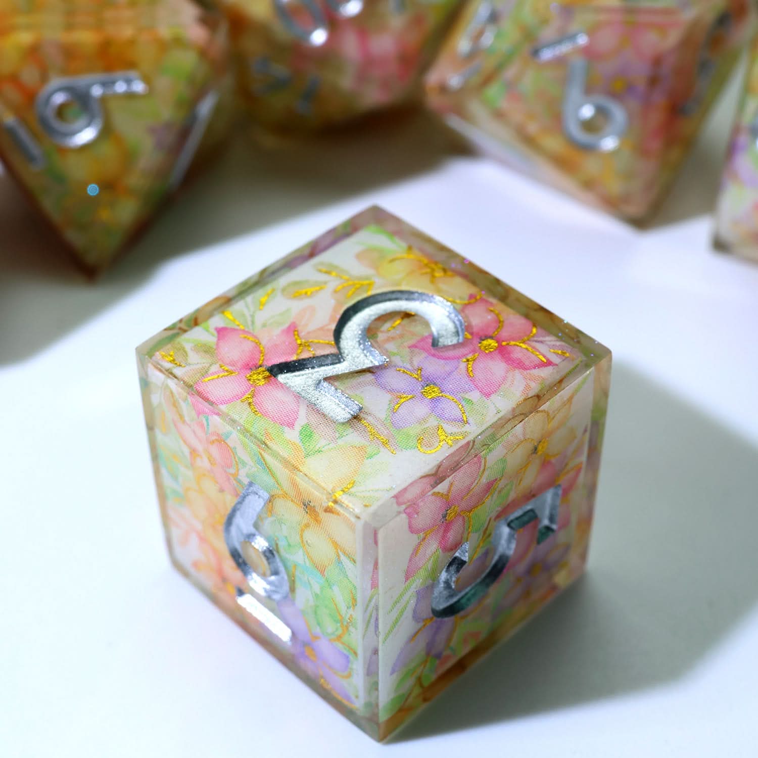 Feywild Bloom | Art Core Dice | 7 Piece Set