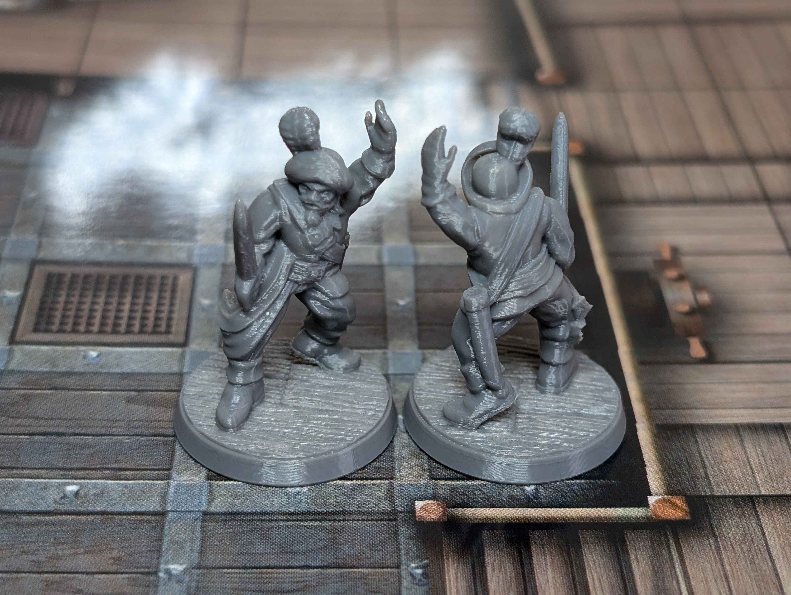 10 Pirate Miniatures for D&D, Pathfinder and TTRPG
