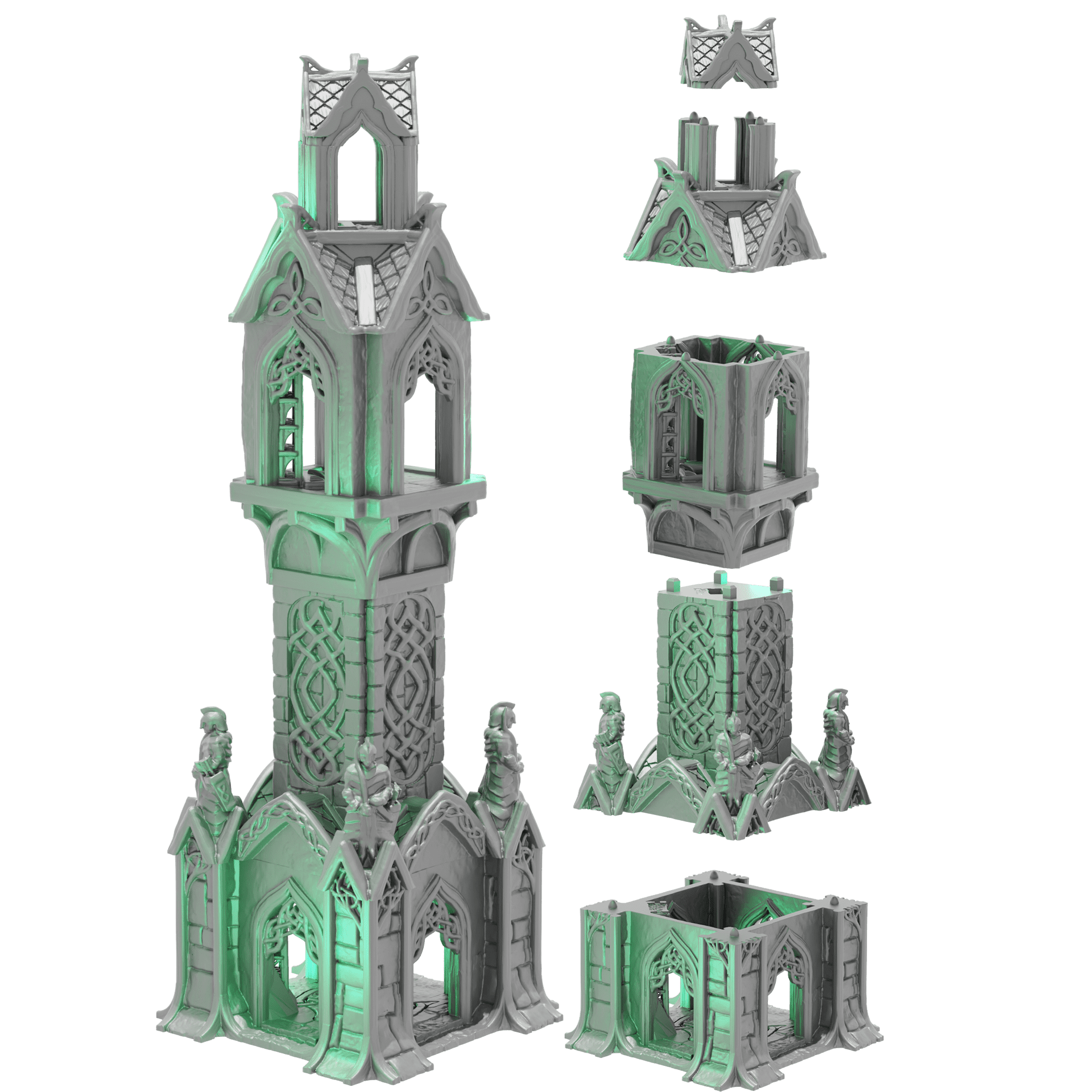 Elven Watchtower - 28mm DND/Wargame/RPG Terrain