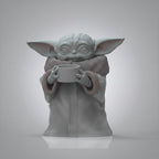 Grogu Baby Yoda Statue Mandalorian Resin Figure Star Wars Display Model 150mm
