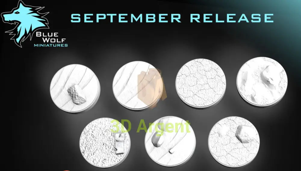 7 Desert themed v2- Star Wars Legion 3D Printed Resin BlueWolf Bases