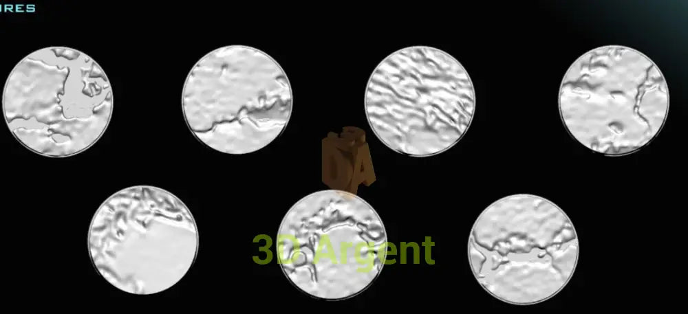 7 Mud themed - Star Wars Legion 3D Printed Resin BlueWolf Bases