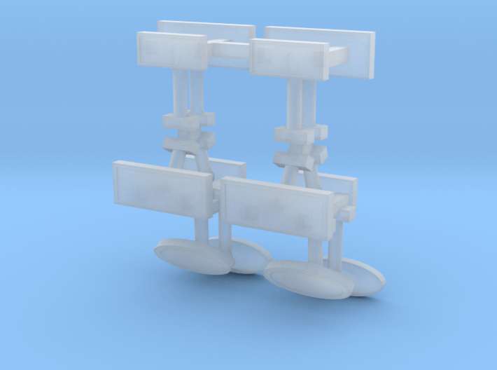 Vintage style rear view mirrors 1:24th/1:25th