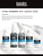 Liquitex Professional Acrylic Medium for Acrylic and Oil Paint, White Gesso Surface Prep, 1.89 L
