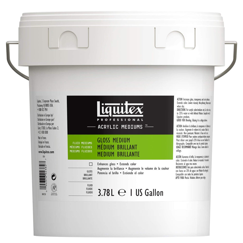 Liquitex Professional Acrylic Medium for Acrylic Paint, Gloss, 3.78 L