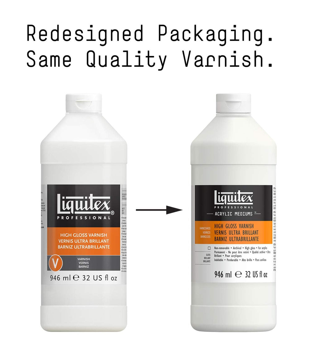 Liquitex Professional Acrylic Varnish, High Gloss, 946 ml