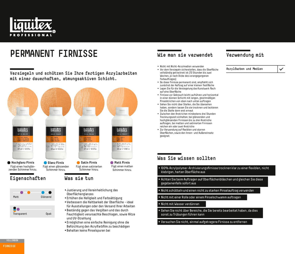 Liquitex Professional Matte Varnish, 946 ml,beige