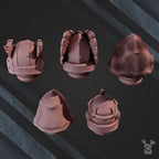 Heads  | Fallen Lions | Sci-Fi Grimdark Custom Bitz Wargaming Miniatures 28mm 32mm