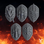 Crusader Shields | Pactum Aeternum | Conversion Bits For 28mm 32mm Sci-fi Space Knights