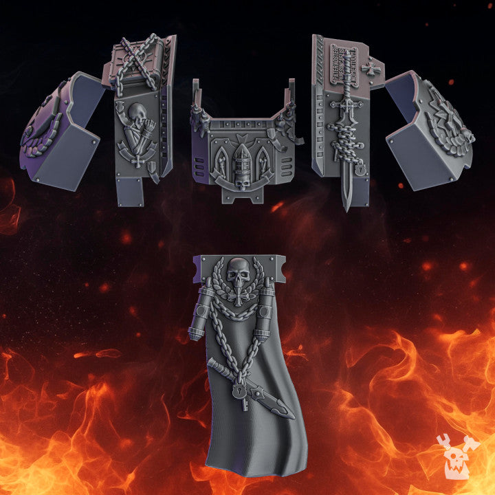Crusader Stormdread Upgrade Kit | Pactum Aeternum | Conversion Bits For 28mm 32mm Sci-fi Space Knights
