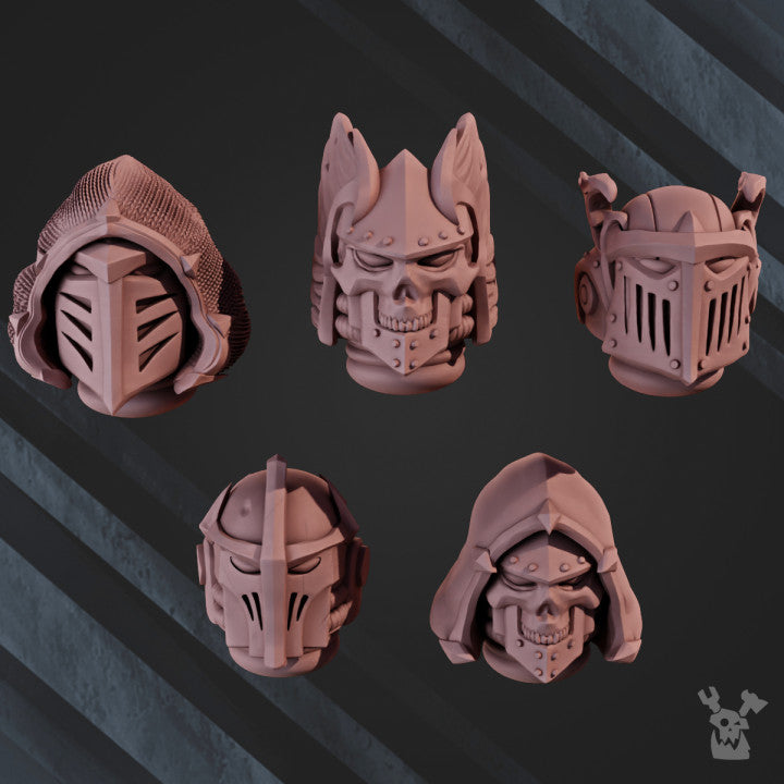 Heads  | Fallen Lions | Sci-Fi Grimdark Custom Bitz Wargaming Miniatures 28mm 32mm
